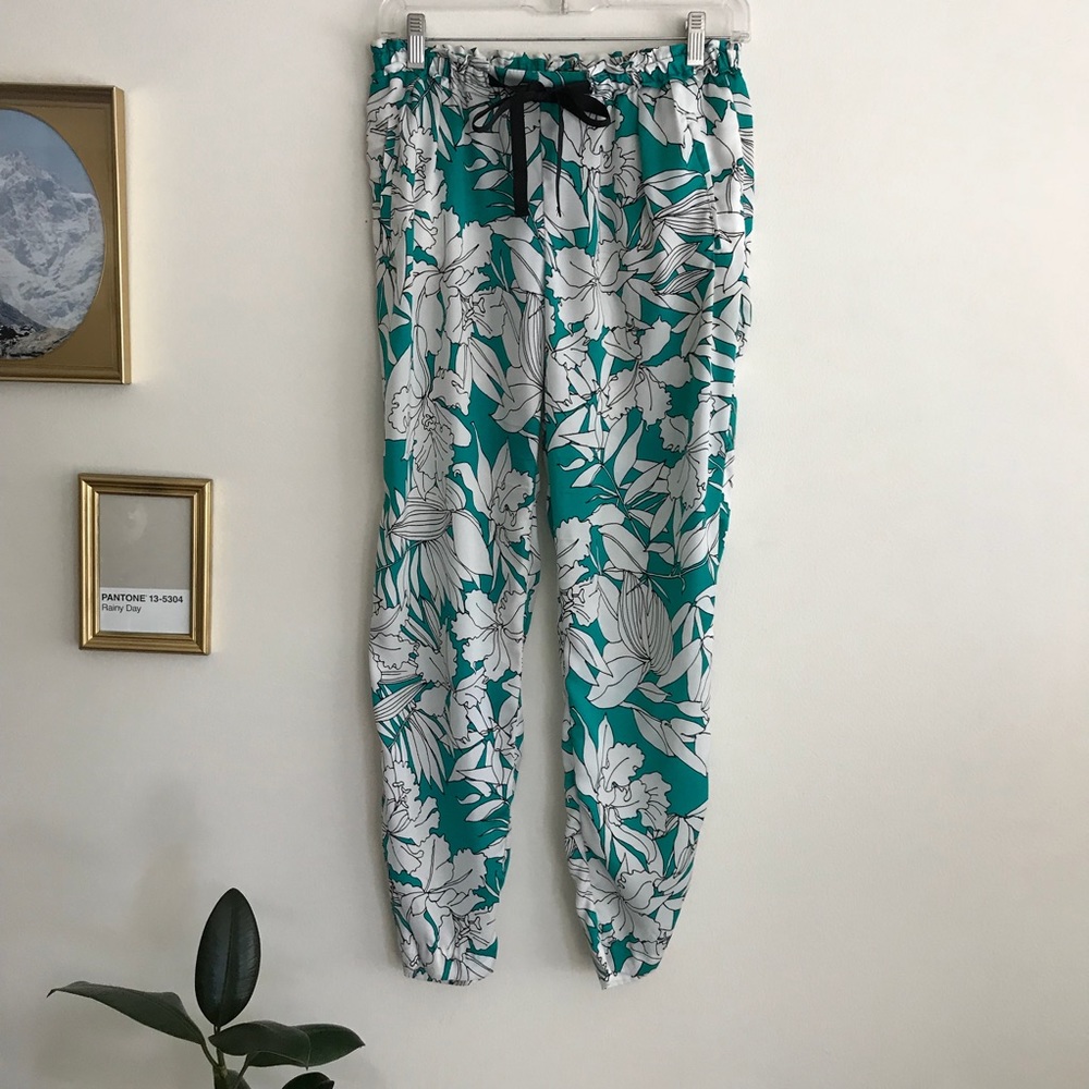 Zara Floral Tie Pants
